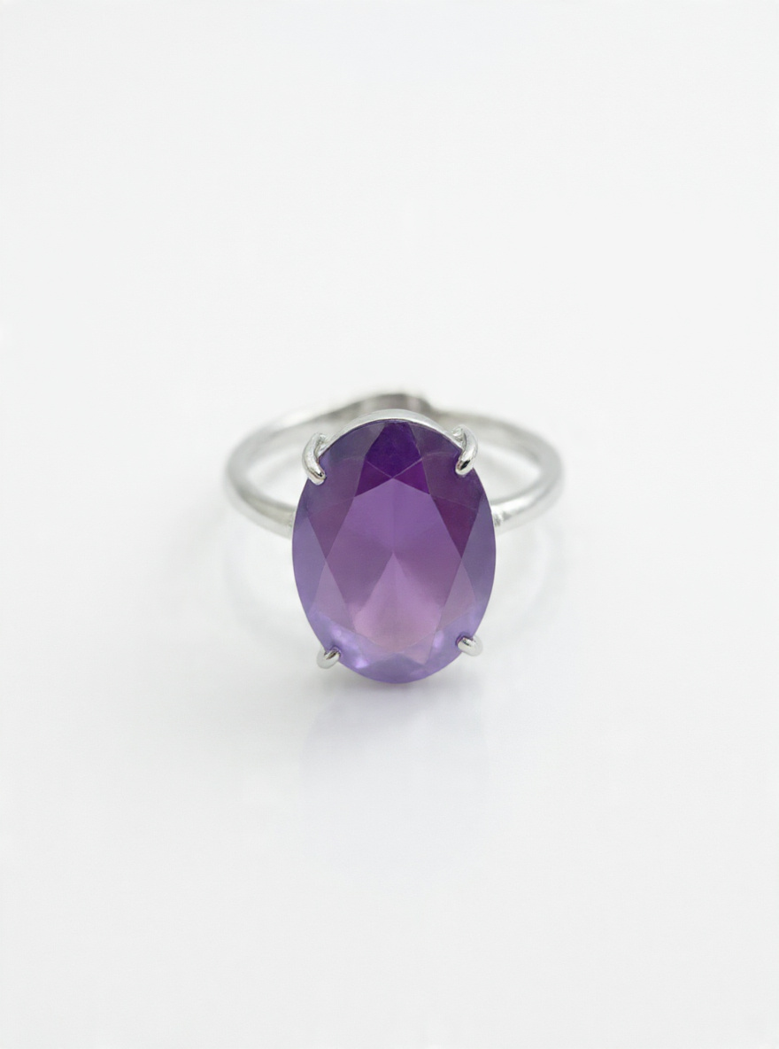 Amethyst Ring – Crystal Ring for Calm & Clarity