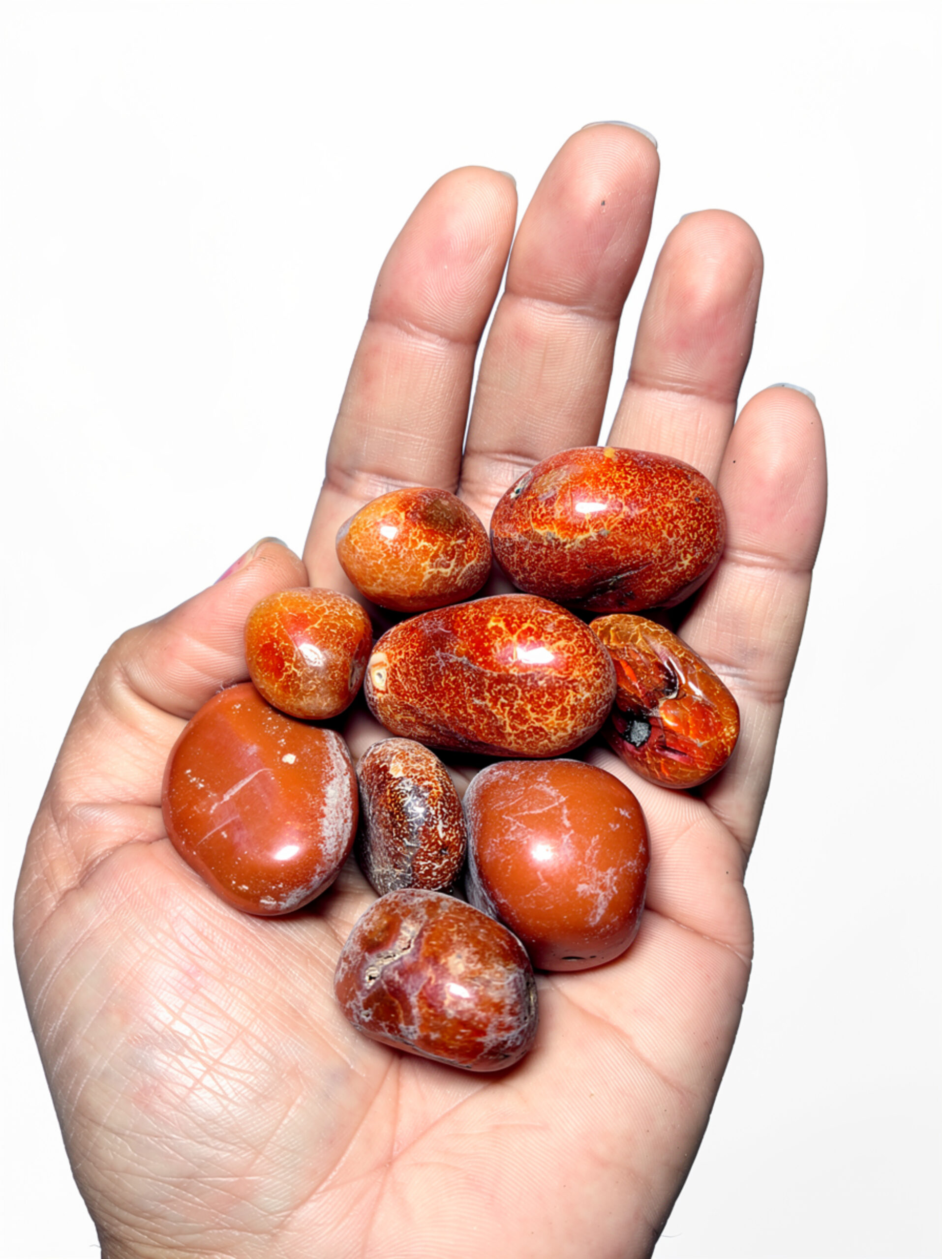 Red Jasper Tumbles - 4 Piece